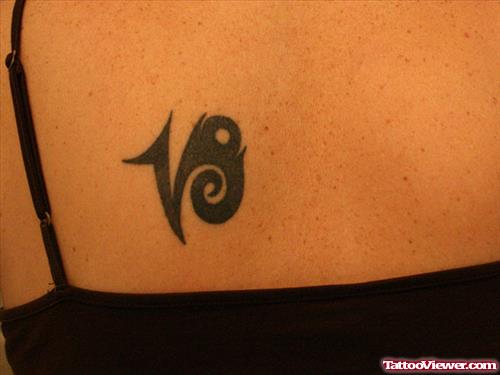 Tribal Small Zodiac Sign Capricorn Tattoo
