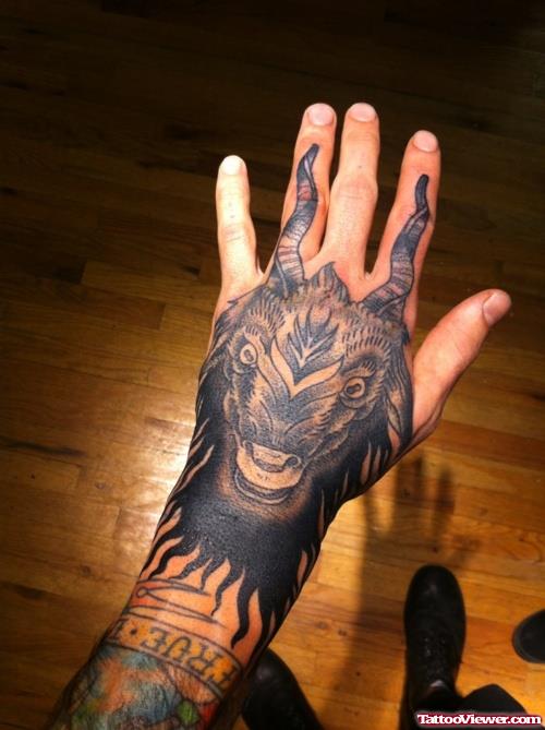 Left Hand Capricorn Tattoo