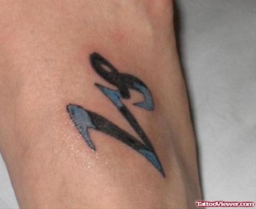 Awesome Zodiac Capricorn Sign Tattoo