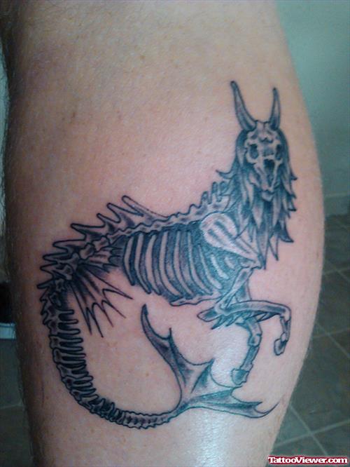 Capricorn Skeleton Tattoo