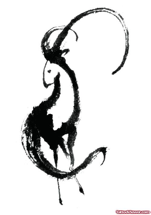 Capricorn Goat Tattoo Design