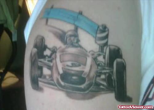 Hallx Car Tattoo On Shoulder