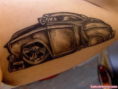 Retrod Car Tattoo Design