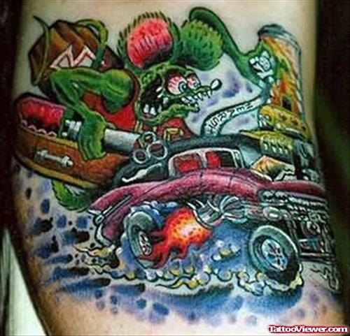 Wild Car Tattoo