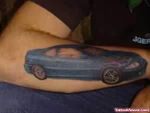 New Car Tattoo On Arm