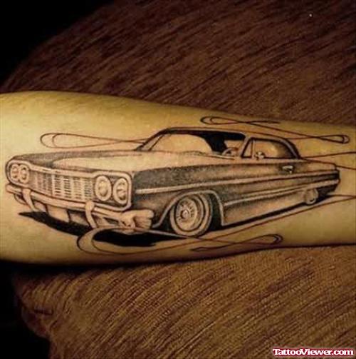 Speedy Car Tattoo Design