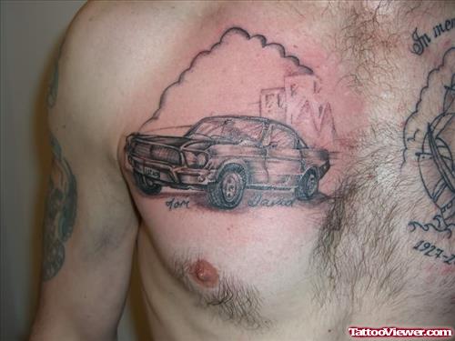 Car Tattoo On Chest