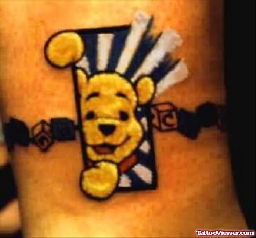 Amazing Pooh Cartoon Tattoo