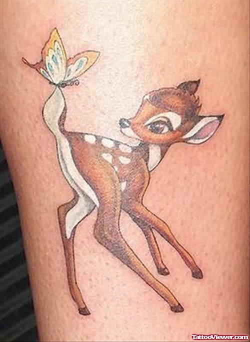 Deer Cartoon Tattoo
