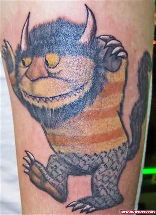 Creature Wildthing Cartoon tattoo