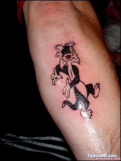 Tom Cat Tattoo On Arm