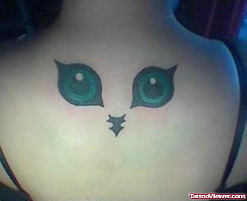 Cat Face Tattoo Art