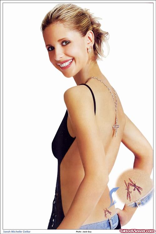 Celebrity Tattoos - Sarah Michelle Gellar