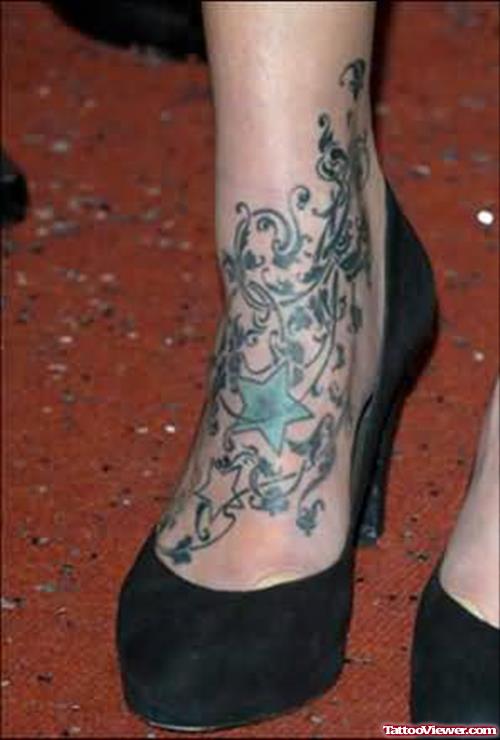 Fearne Cotton Ankle Tattoo