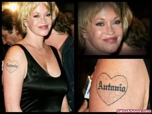 Melanie Heart Tattoo