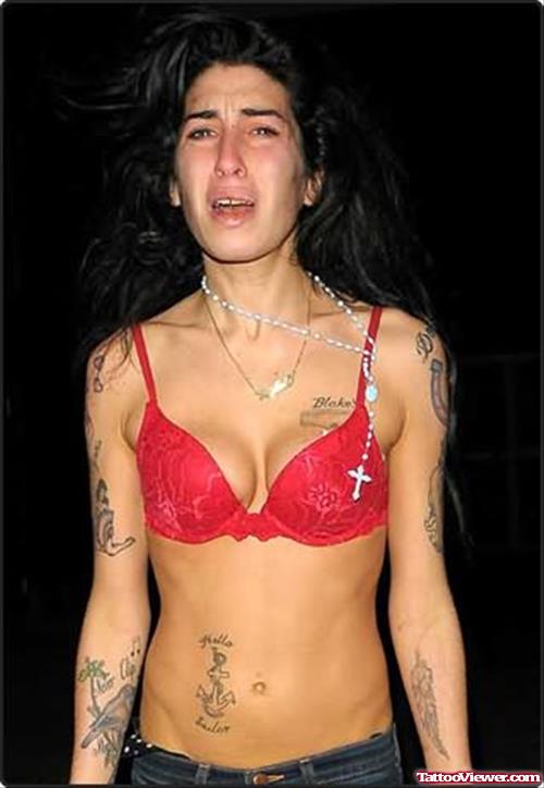 Sexy Amy Winehouse Tattoo