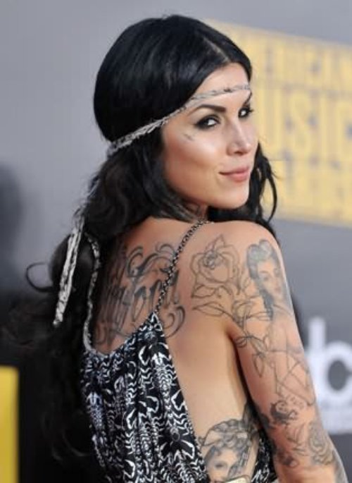 Superstar Kat Von D Back Tattoo