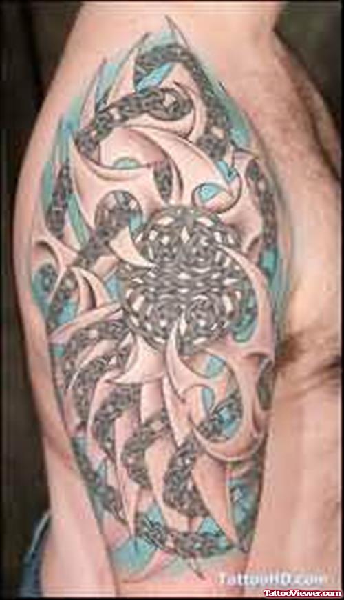 Celtic Tattoo On Muscles