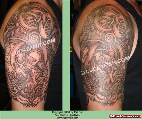 Woody Sleeve Celtic Custom Tattoo
