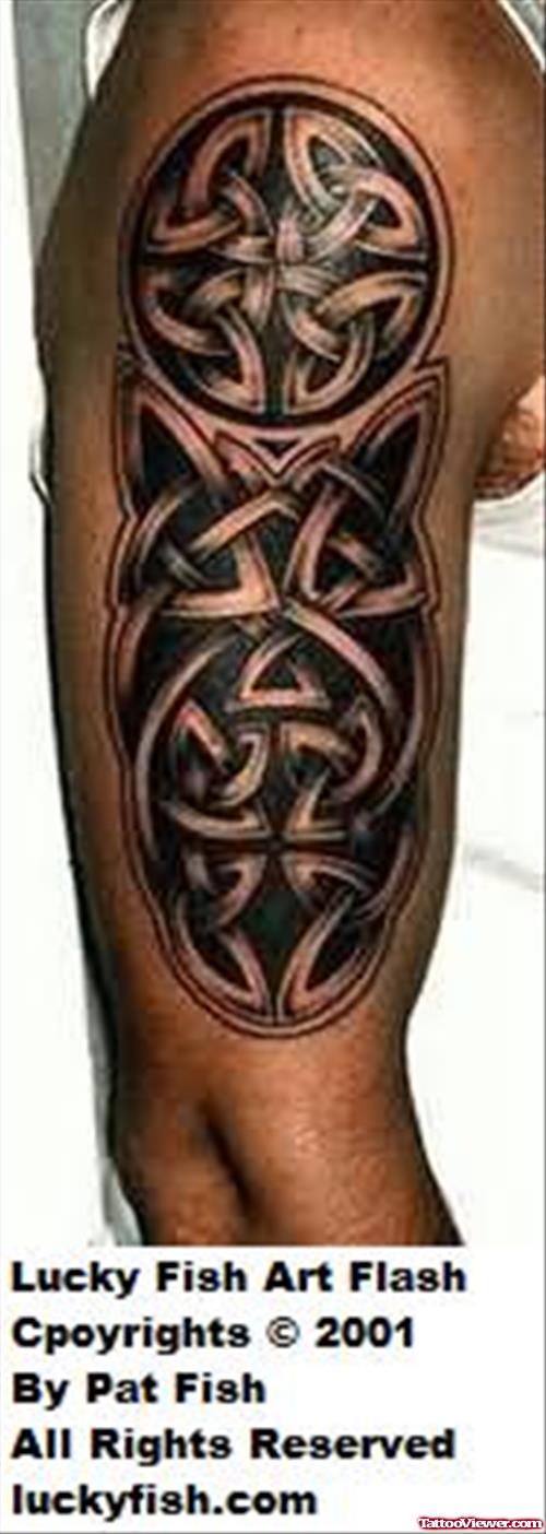 Terrific Celtic Tattoo On Bicep