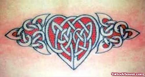 Trendy Celtic Tattoo On Back