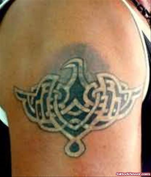 Eagle Celtic Tattoo On Shoulder