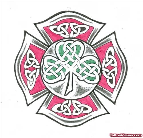 Colourfull Design For Celtic Tattoo