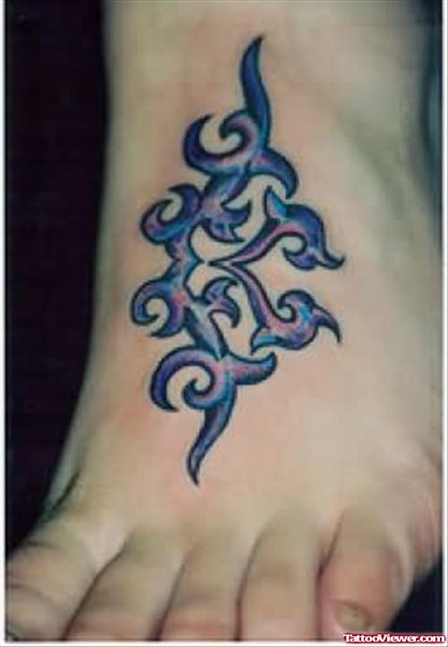Celtic Tattoo Design On Foot