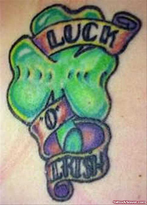 Awesome Celtic Luck Tattoo