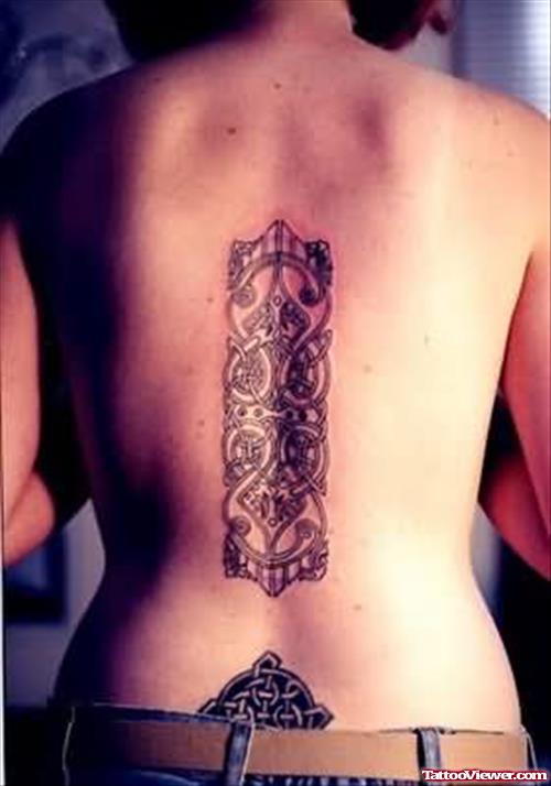 Celtic Tattoos On Back For Girls