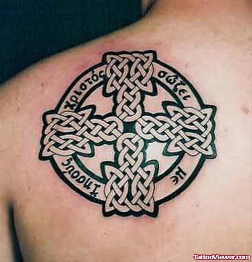 Celtic Tattoo On Back Shoulder
