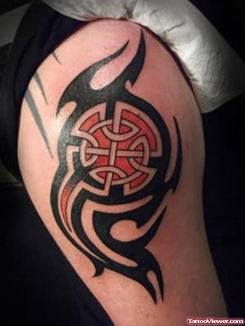 Celtic Colourful Tattoo Design