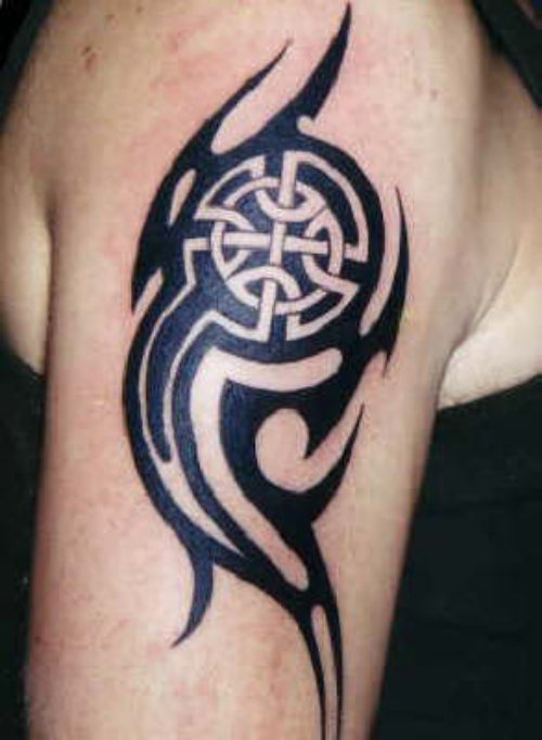 Celtic Tattoo On Muscle