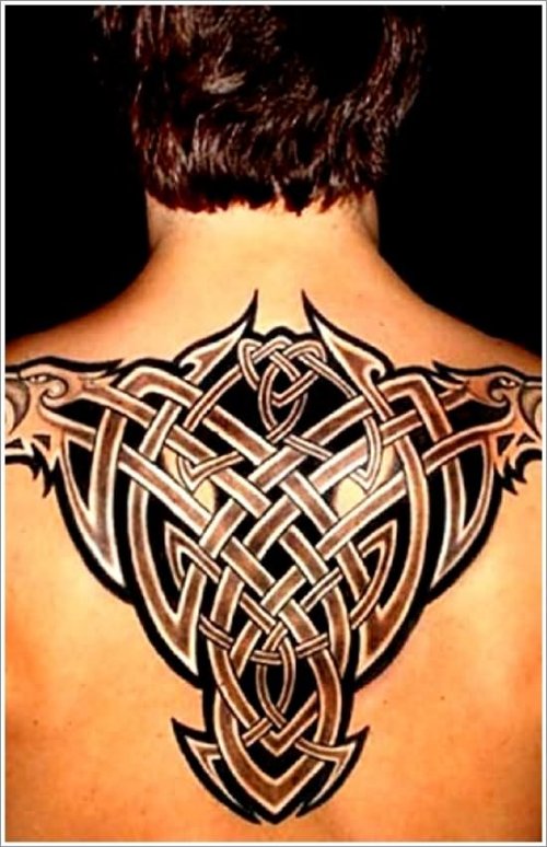 Celtic Warrior Tattoos On Upperback