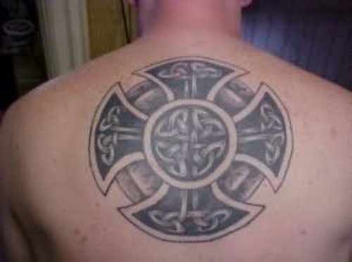 Upperback Grey Ink Celtic Tattoos