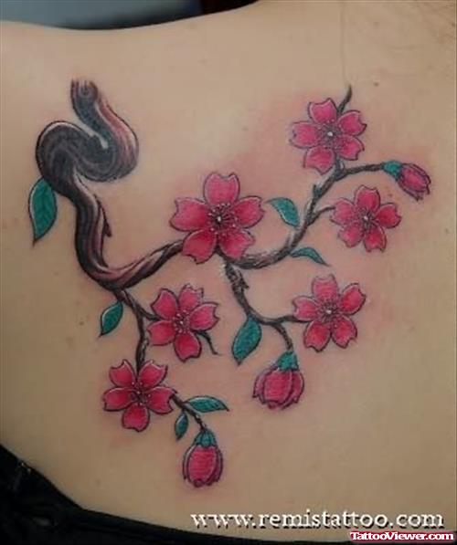 Japanese Cherry Blossom Tattoo Style