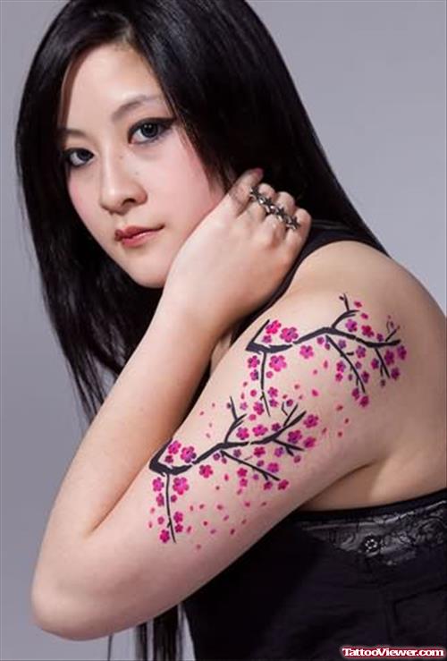 Tattoos Of Cherry Blossom Flowers