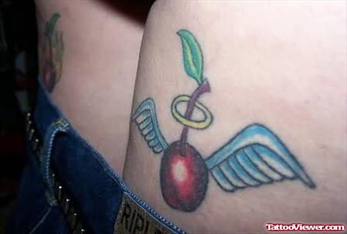 Cherry With Wings - Cherry Tattoo