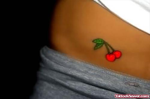 Small Size Cherry Tattoo