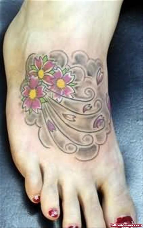 Beautiful Cherry Blossom Tattoo
