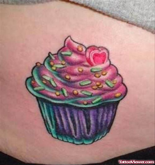 Cupcake Cherry Tattoo
