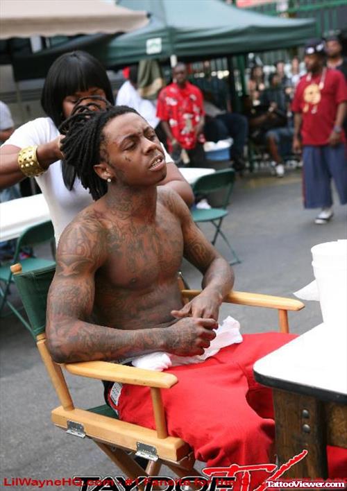 Lil Wayne Chest Tattoo