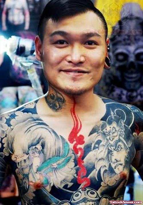 Japanese Tattoos On Chest
