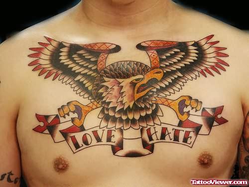 Colourful Amazing Chest Tattoo