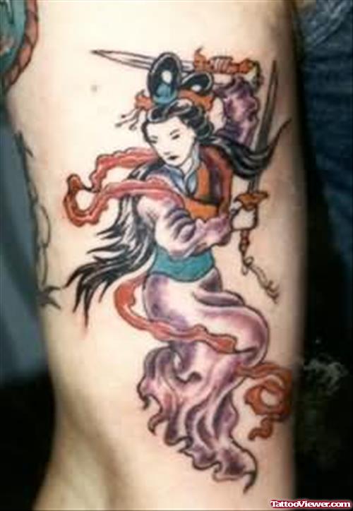 Warrior Chinese Tattoo