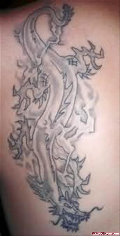 Elegant Chinese Dragon Tattoo