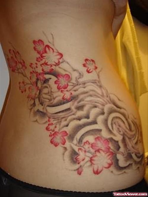 Chinese Tattoo On Ribs