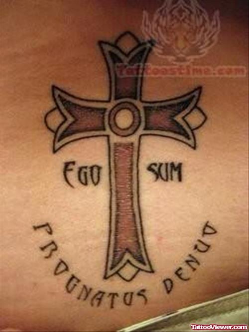 Elegant Cross Tattoo Picture