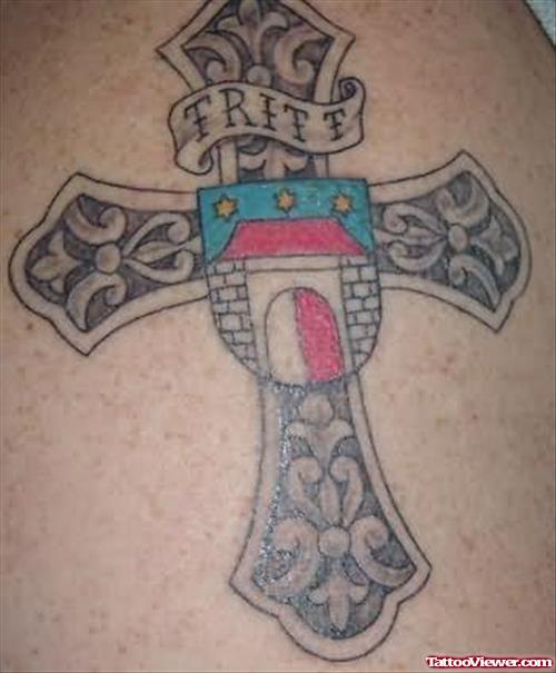 Religious Christian Cross Tattoo