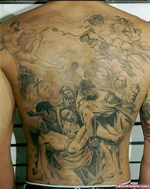 Jesus And Devil Tattoo